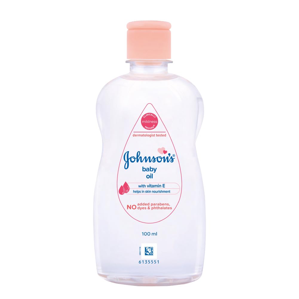 Johnson & Johnson Baby Oil With Vitamin E, 100Ml