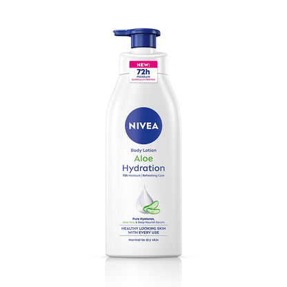 NIVEA Aloe Hydration Body Lotion, 400ml | 72H Moisturization | With Deep Moisture Serum & 100% Natural Aloe Vera Extracts | All Skin Types
