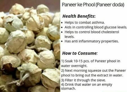 Namo Organics - Paneer Dodi Phool - Paneer Doda for Diabetes - 800 Gm,Powder