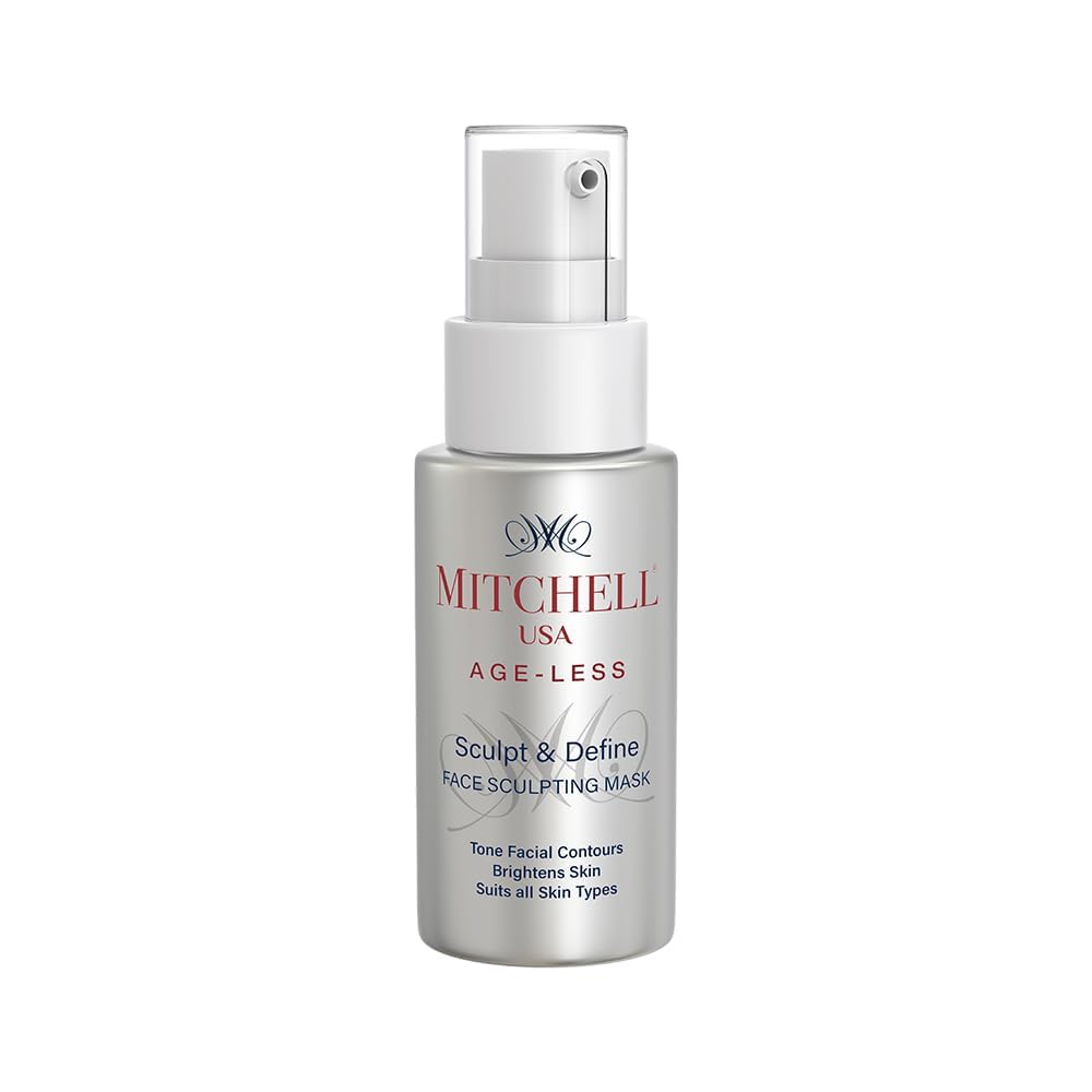 Mitchell USA Anti-aging Face Sculpting Mask | Brightens & provides glow, Boost Sagging skin | Lotus Seed Extract, Cucumber Extract and Bamboo Tree Extract | For Women & Men | For All skin types | 50gms