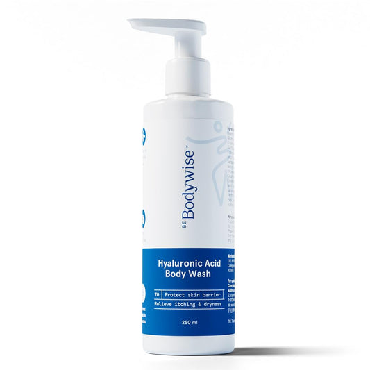 Be Bodywise Hyaluronic Acid Body Wash with Aloe Vera Extract | Deep Cleanses Skin & Provides Intense Hydration to Skin| Gentle and Suitable for All Skin Types | 250ml