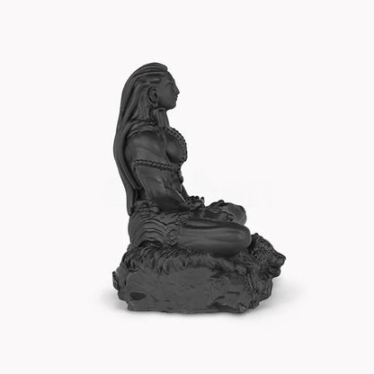 Shivji Idol for Car Dashboard, Home Temple & Office Desk | Compact Resin Mahadev Murti for Puja Room, Table Decor & Spiritual Gift | Small Lord Shiva Statue (Meditating Adiyogi)