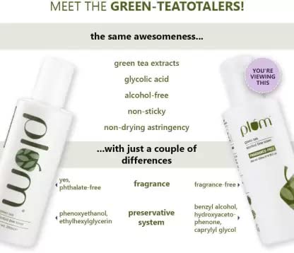 Plum Green Tea Alcohol Free Toner | For Oily, Acne Prone Skin | Toner for Glowing Skin 100% Vegan | 200ml