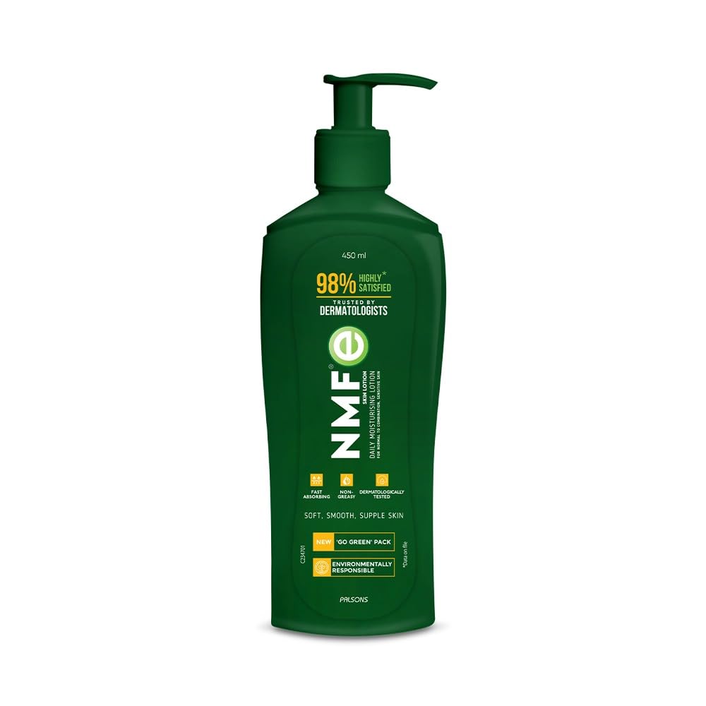 NMFe Moisturising Lotion 450ml | Natural Moisturising Factors Quick Absorbing, Non Greasy and Easily Spreadable | For Men and Women Both