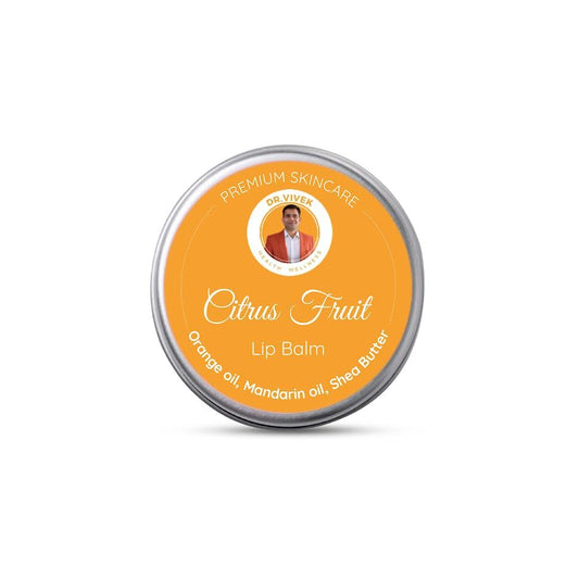 WE HERBAL Limited Edition Citrus Fruit Lip Balm - Deeply Moisturising & Nourishing, All-Natural Ingredients, Long-Lasting Hydration for Smooth, Soft Lips, Ideal for Daily Use, 8gm
