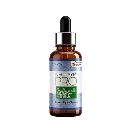 NEOLAYR PRO ETERNA HYALURONIC ACID AGE RENEWAL HYDRATING FACE SERUM I With Hyaluronic Acid (HYA-ACTS)&D-Panthenol I Repairs Signs of Ageing I Improves Fine Lines & Wrinkles I Boosts Hydration | 30 ML