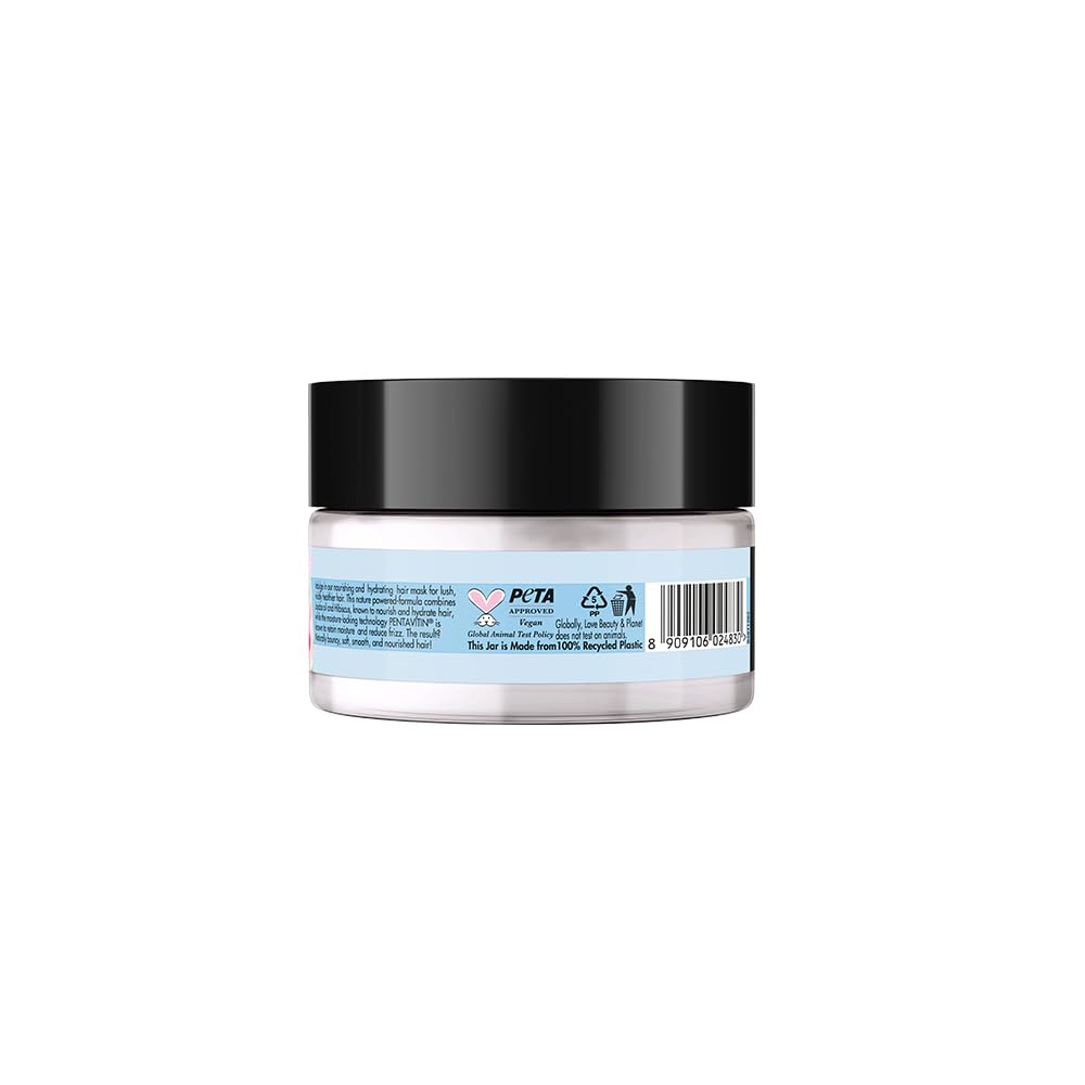 Jar with a black lid and blue label on a white background