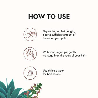 Kapiva Tulsi Anti-Hair Fall Oil for Unisex Adult (200 ml) Visible Results in 2 Months 100% Ayurvedic With Tulsi-Based Actives