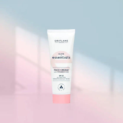 Oriflame Glow Essentials Face Cream, Vitamins E & B3, SPF 10, All Skin Types