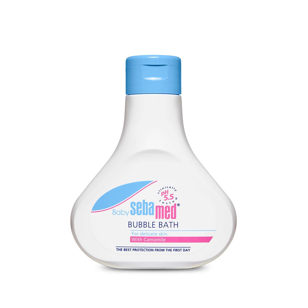Sebamed Baby Bubble Bath|pH 5.5|With Chamomile|Soap Free|No Tears|200 ml