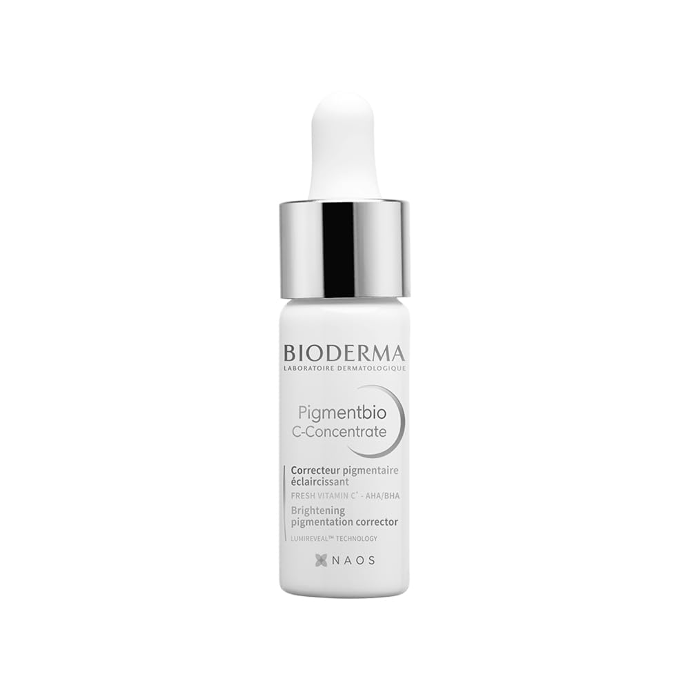 Bioderma skincare serum bottle on a white background