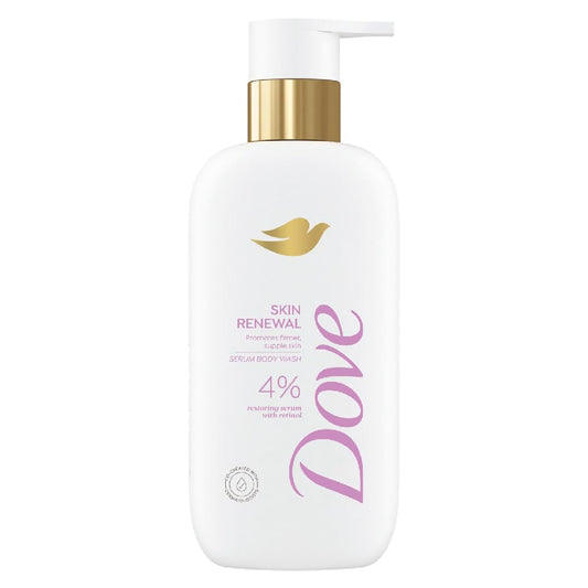 Dove Skin Renewal Serum Body Wash | 4% Restoring Serum with Retinol | Promotes firmer, supple skin | Paraben & SLS free | 300 ml