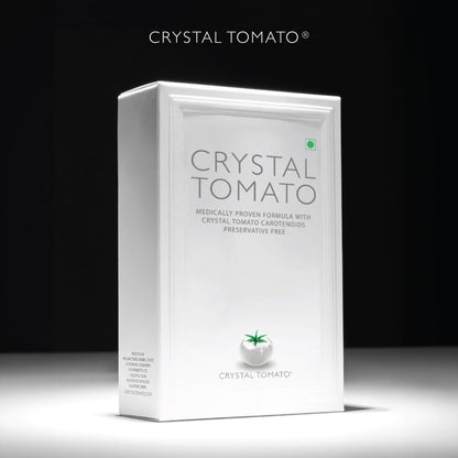 Crystal Tomato Supplement Colourless Carotenoids, L-Cysteine Enriched, Brightens Skin Tone, Reduces Pigmentation