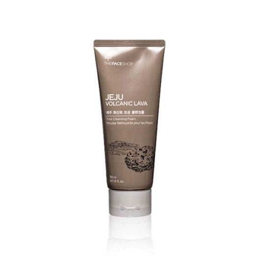 Tube of The Face Shop Jeju Volcanic Lava product on a white background