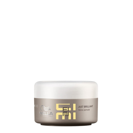 Wella EIMI Just Brilliant Shine Pomade jar on a white background