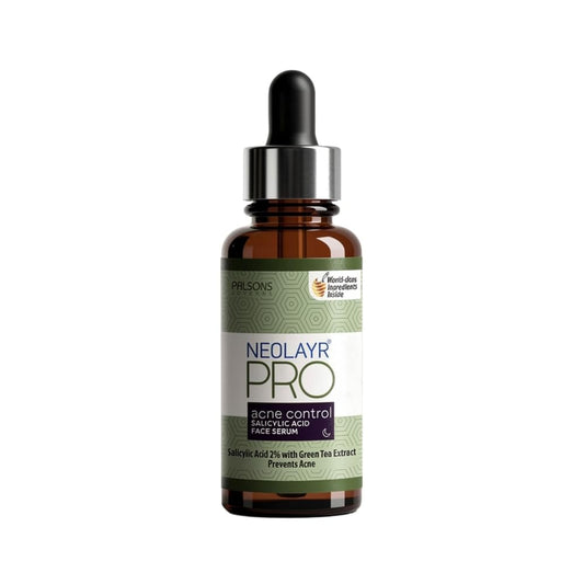 NEOLAYR Pro Acne Control Salicylic Acid Face Serum | For Acne, Blackheads & Whiteheads | Face Serum For Oily Skin | With Green Tea Extract | 30 ML