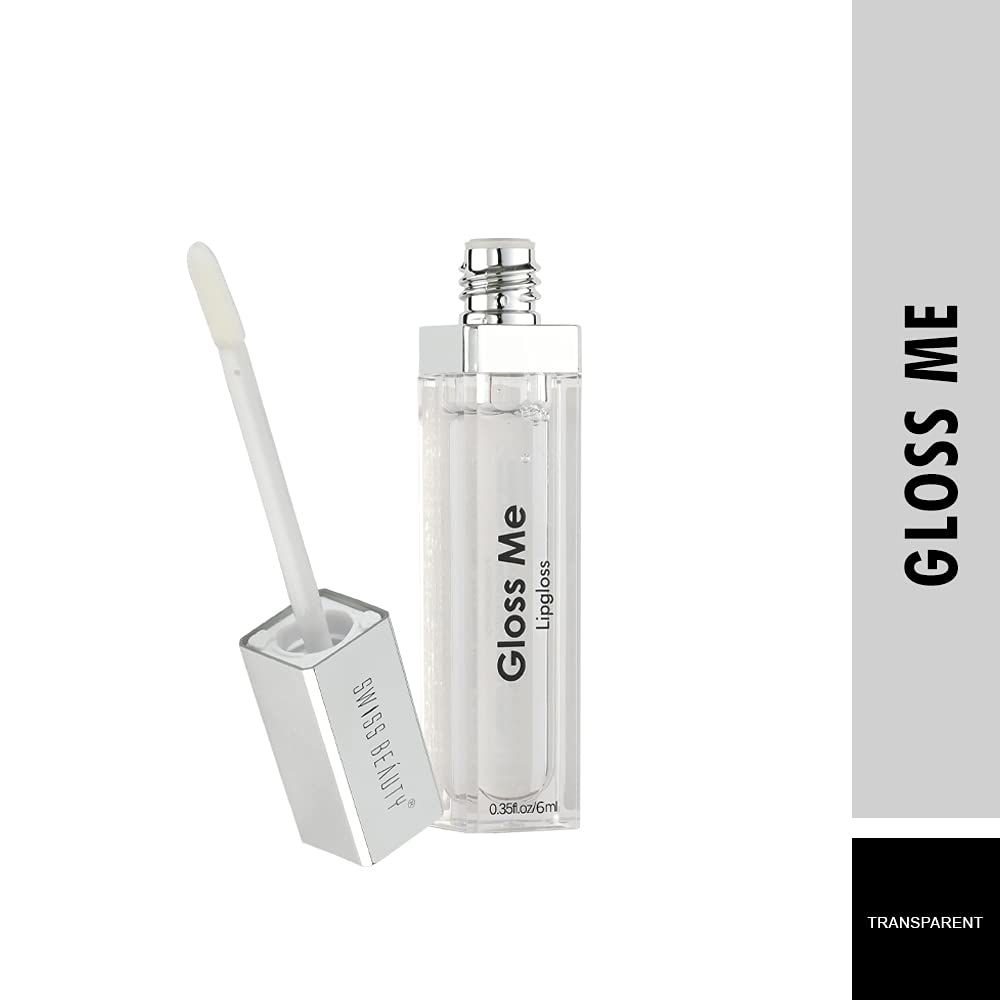 Swiss Beauty Gloss Me Lip Gloss | Lightweight | Glossy Finish | Non-sticky |With Jojoba Oil & Glycerine | 6.7ml