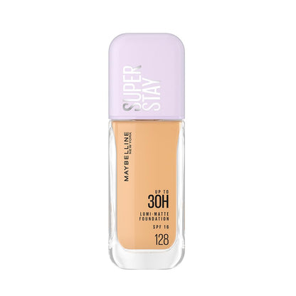 Maybelline New York Super Stay Lumi-Matte Liquid Foundation - 128, Up To 30H Long Wear, Water & Transfer Proof. SuperStay Lumi-Matte Liquid Foundation comes with Non-comedogenic & Vegan Formula | 35ml