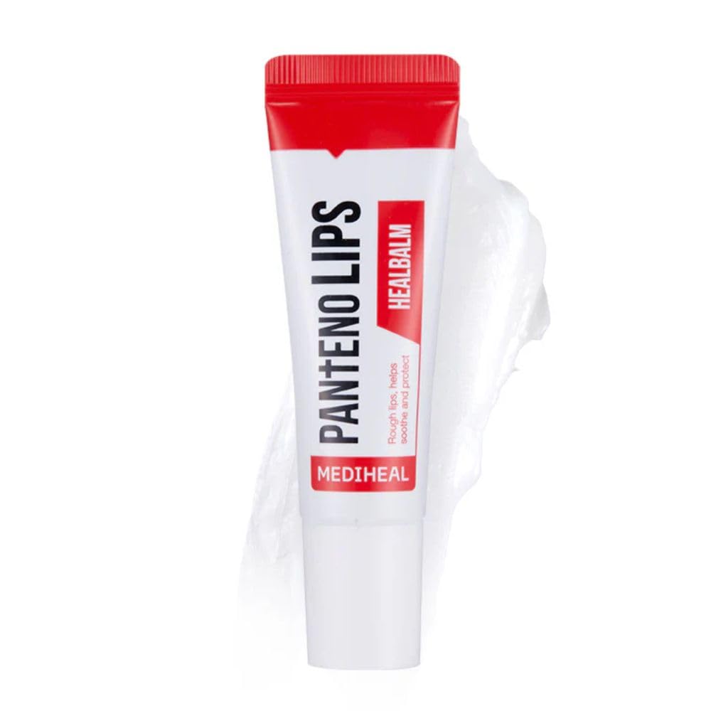 MEDIHEAL Pantenolips Healbalm Lip Balm for Dry Lips | Korean Lip Repair Balm for Cracked, Chapped & Peeling Lips with Deep Moisture Care (10ml)