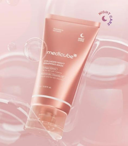 Medicube Collagen Night Wrapping Mask 75ml Overnight Sleeping Mask for Elasticity and Hydration