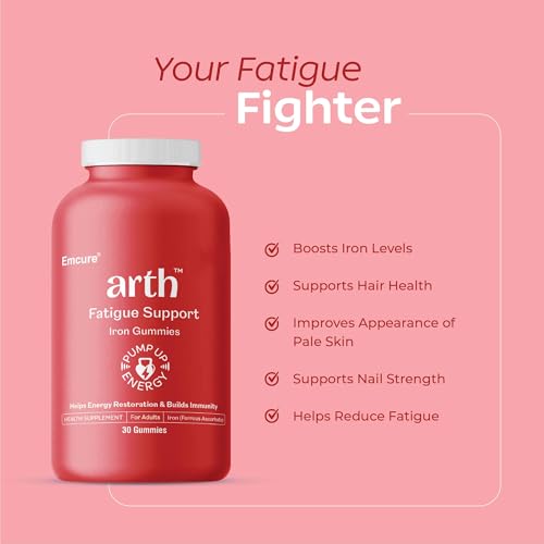 Arth Brahmi & Iron gummies Combo for Men & Women | 30 Brahmi Capsules for Focus & Cognitive Clarity + 30 Chelated high absorption Iron Gummies for Reduced Fatigue & Daily Energy Support