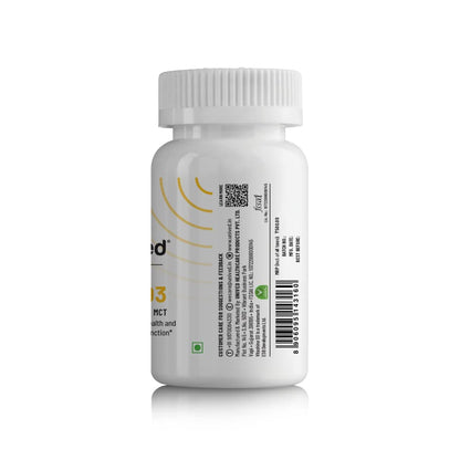 Zephivo Unived Basics Plant-Based Vegan Vitamin D3 from Lichen, 600 I.U. for Bone, Cognitive, Immune Health, 60 Vegan Capsules, One Daily (2 month supply)
