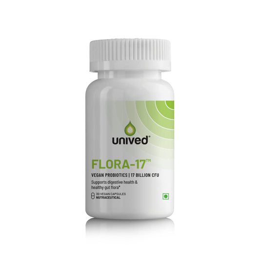 Zephivo Unived Flora-17™ | Vegan Probiotics with 17 Billion Active Multi-Strain Cultures per Capsule | Digestive, Immune, and Gut Health | for Athletes & Active Individuals | One Month Supply
