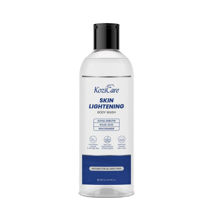 Kozicare Soap Skin Lightening Body Wash Gel | Alpha Arbutin, Niacinamide & Kojic Acid | Helps Reduces Pigmentation, Dark Spots & Uneven SkinTone |For Men & Women - 300 Ml