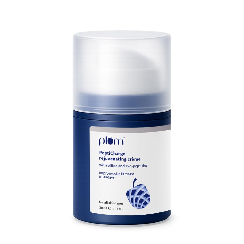 Plum PeptiCharge Rejuvenating Crème | Visibly firmer skin in 28 days | 30g