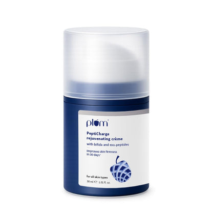 Plum PeptiCharge Rejuvenating Crème | Visibly firmer skin in 28 days | 30g