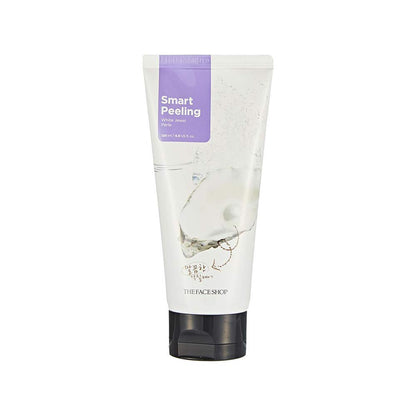 Tube of 'Smart Peeling' face cream with a white background