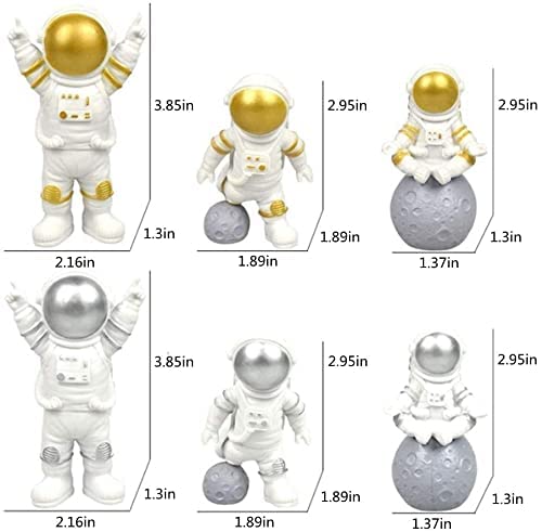 Street27® Cute Outer Space Astronaut Figurine Action Figure Toys Statue for Showpiece Home Living Room Decor Office Desktop Decoration Car Dashboard, Kids Birthday Party Gift
