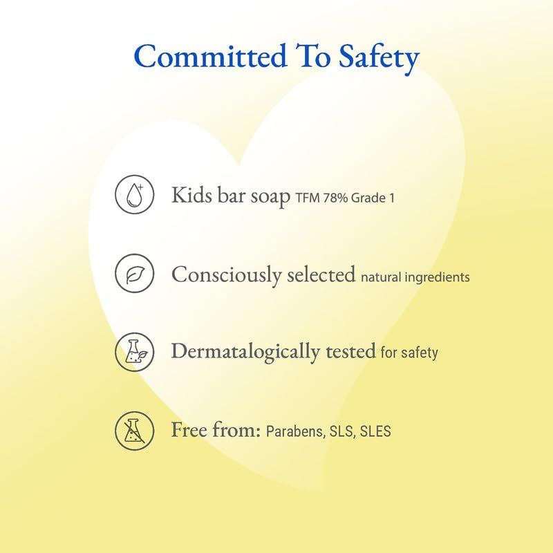Softsens Kids Soap Lucky Duck 75g | Gentle Nourishing Care with Shea Butter & Natural Milk Cream, Dermatologist Tested Baby Soap, Moisturizing Animal Shape Bar Soap For Toddlers & Kids 2-10 Years