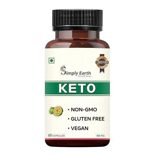 Simply Earth Natural Keto Weight Management Supplement, Belly Fat Burner for Men and Women (Green Coffee + Green Tea + Garcinia Cambogia) - 60 capsules