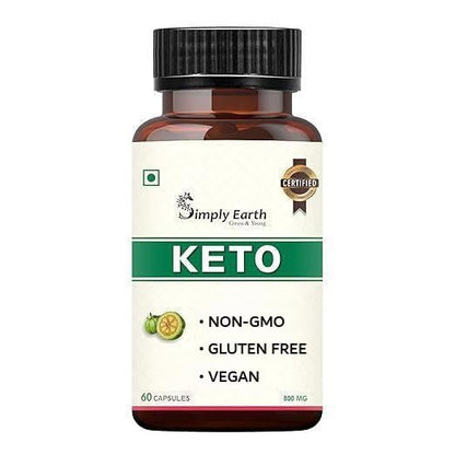Simply Earth Natural Keto Weight Management Supplement, Belly Fat Burner for Men and Women (Green Coffee + Green Tea + Garcinia Cambogia) - 60 capsules
