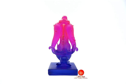 Ganesha Idol for Car Dashboard | Beautiful Ganesh Murti for Home Temple | Ganpati Figurine Statue Showpiece Sculpture for Office Desk (Purple)