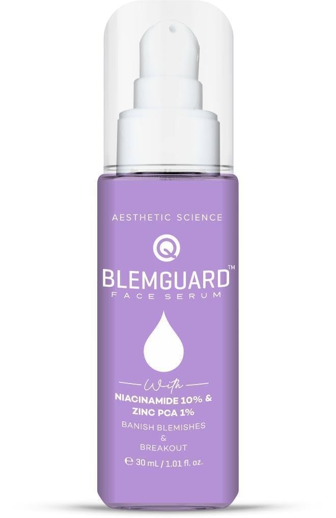COSMOQ Blemguard Face Serum 30ml | 10% Niacinamide & Zinc PCA 1% | Serum for Oily Skin & Uneven Skin Tone | Helps with Oil Control & Pore Appearance | All Skin Types