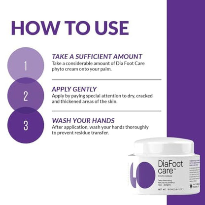 Diafoot Care Phyto Leg Moisturization & Brightening Cream|Ceramides, Shea-Butter, Deep Intense Moisturization Foot Cream For Women, Men (100 Gm)