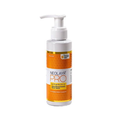 NEOLAYR Pro Vitamin C Skin Brightening Face Wash | With Vitamin C and Turmeric | Enjoy Radiant Skin| Fights Free Radical Damage | For Gentle Cleansing|100 ML