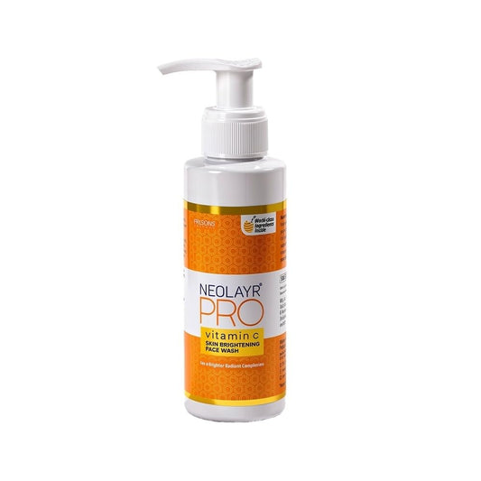 NEOLAYR Pro Vitamin C Skin Brightening Face Wash | With Vitamin C and Turmeric | Enjoy Radiant Skin| Fights Free Radical Damage | For Gentle Cleansing|100 ML