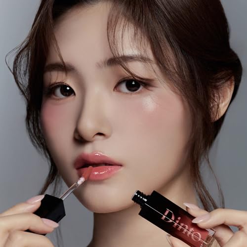 DINTO Deep-Kissed Plumping Lip Enamel (152 Clock Tower, 4ml) Korean Glitter Lip Gloss, High Shine Lip Plumper, Hydrating Lip Plumping Gloss, Long-Lasting, Non-Sticky, Vegan & Cruelty-Free
