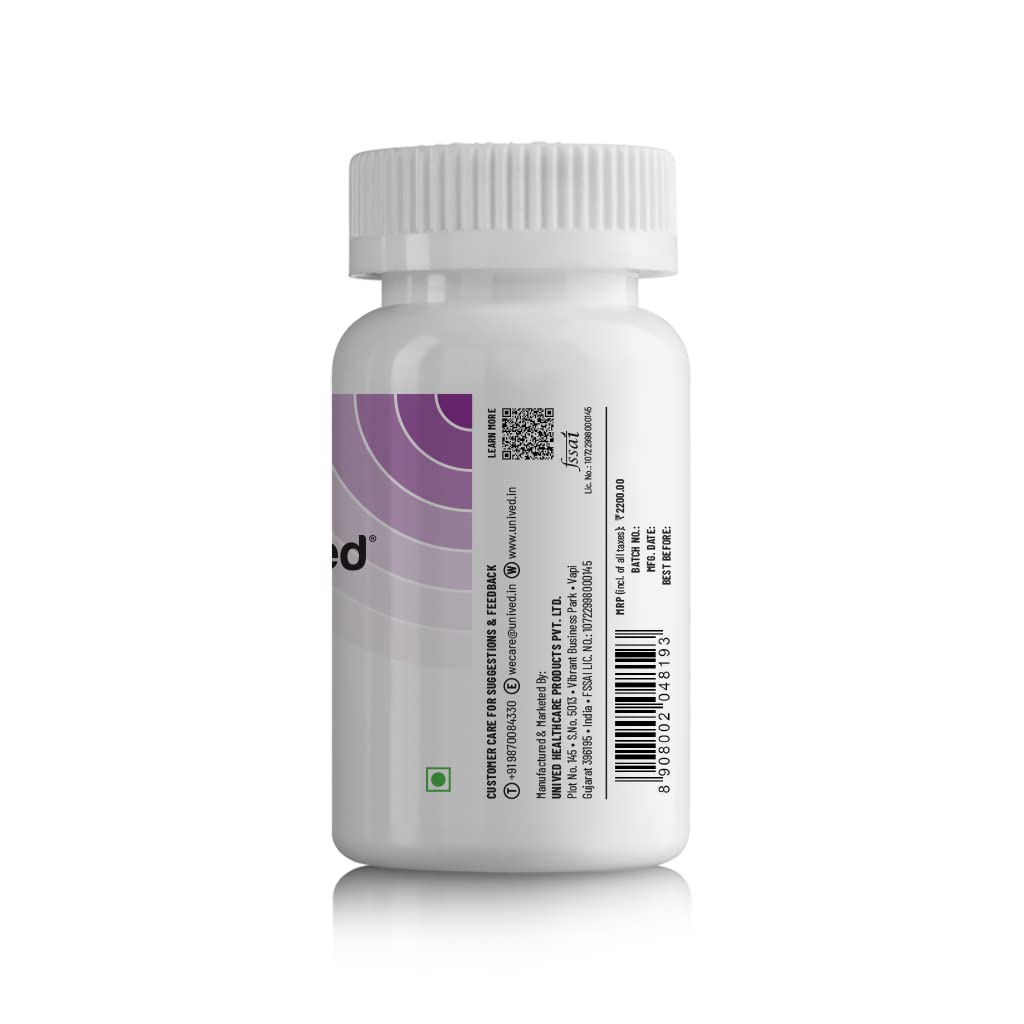 Zephivo Unived CurQ10 | High dose blend of 300mg CoQ10 with 100mg Curcumin | Powerful Antioxidant for Heart Health & Overall Wellbeing | 30 Vegan Capsules
