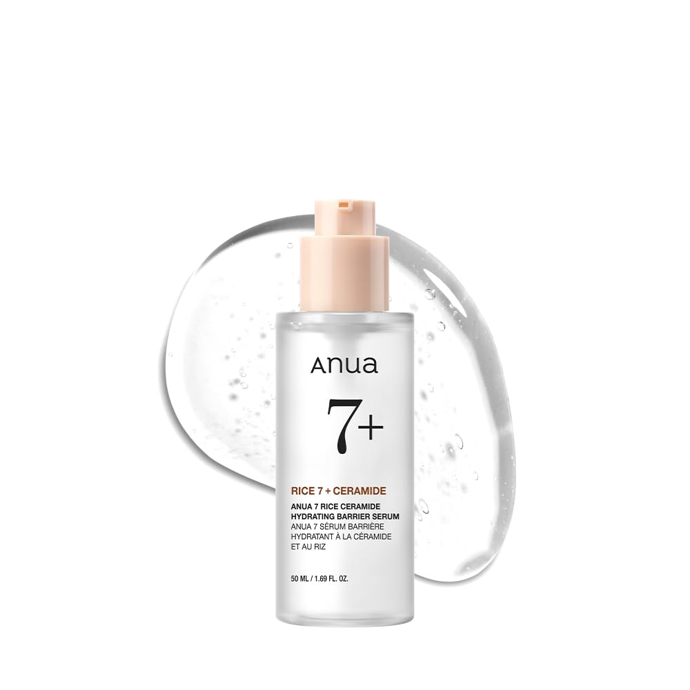 Anua 7 Rice Ceramide Hydrating Barrier Serum with Ceramide & Hyaluronic Acid For Korean Glass Skin