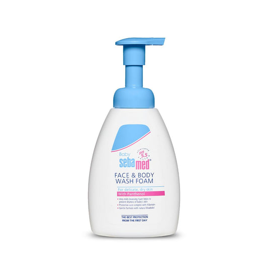 Sebamed Baby Face & Body Wash Foam|pH 5.5|Ideal for face & body cleansing|400 ml