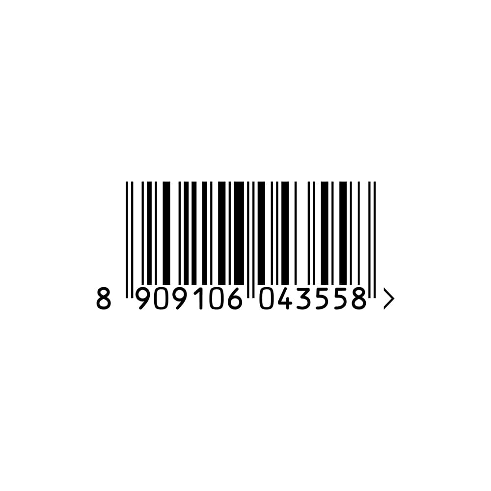 Barcode with a series of numbers on a white background