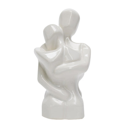 CraftVatika Romantic Couple Showpiece, Home Decoration Items for Living Room, Ceramic Showpiece for Home Decor, Home Decor Items for Living Room Bedroom Hall Office, Wedding Anniversary Valentines Day