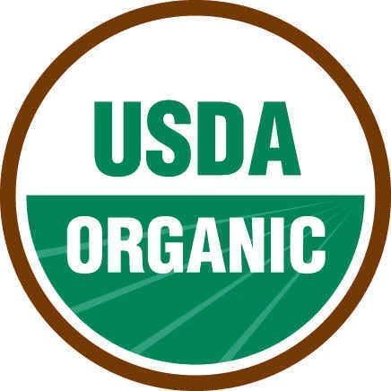USDA Organic logo with green and brown colors on a white background