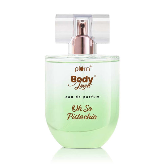 Plum BodyLovin' Oh So Pistachio Perfume | Long Lasting & Premium Oriental Gourmand Fragrance | Luxury Perfume For Women | Pistachio & Hazelnut Notes | Perfect For Holidays & Special Ocassions (50ml)