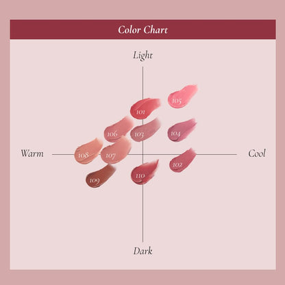 DINTO Blurring Lip Veil (110 Cho-Cho, 3.5ml) Soft Velvet Blurry Matte Finish Korean Lip Tint, Long Lasting Non-Drying Lip Color, Sheer Natural Coverage, Lightweight Moisturizing Formula, Vegan & Cruelty-Free