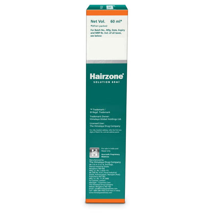Hairzone solution box on a white background